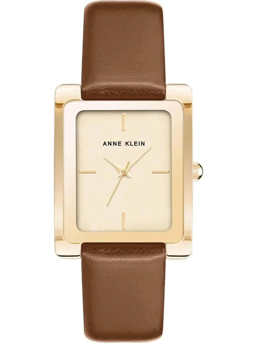 Anne Klein Women's Honey Brown Gold Leather Strap Analog Quartz Luxury Watch